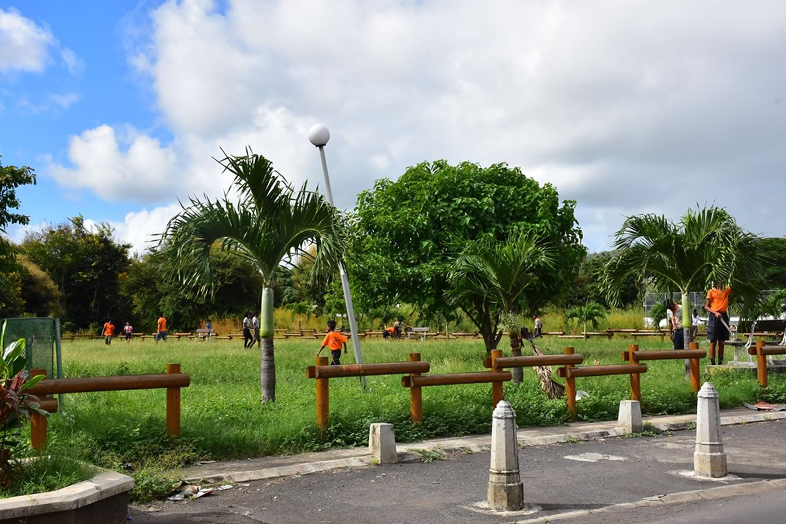 Le jardin et le parcours de santé de la route Militaire
